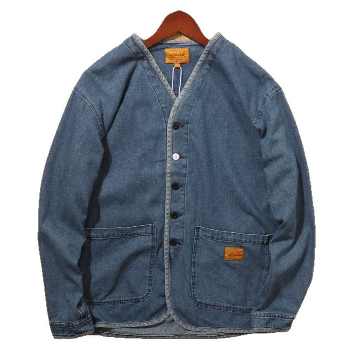 Herren Modische Denim-Jacke mit Taschen Echo Archiv
