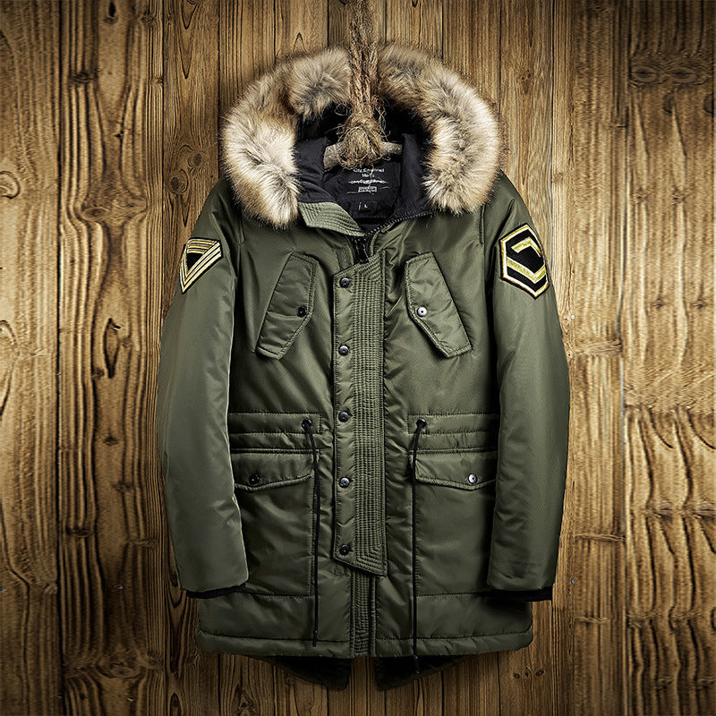 Herren Parka mit abnehmbarer Kapuze und warmem Fleecefutter Echoarchiv
