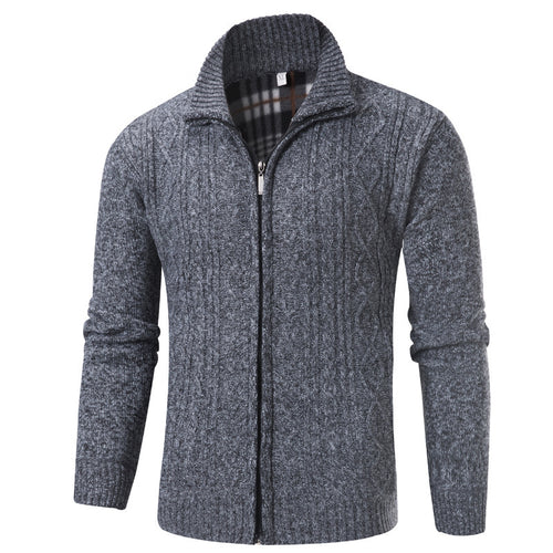 Herren modischer Strickpullover mit Stehkragen Echoarchiv