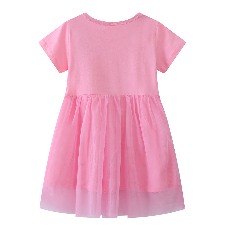 Mädchen Tüllkleid mit süßem Hasenmotiv Echo Archiv