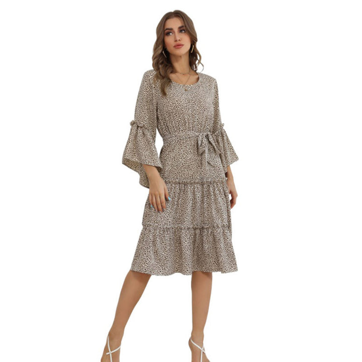 Damen Floral Maxikleid mit Rüschendetails Echo Archiv