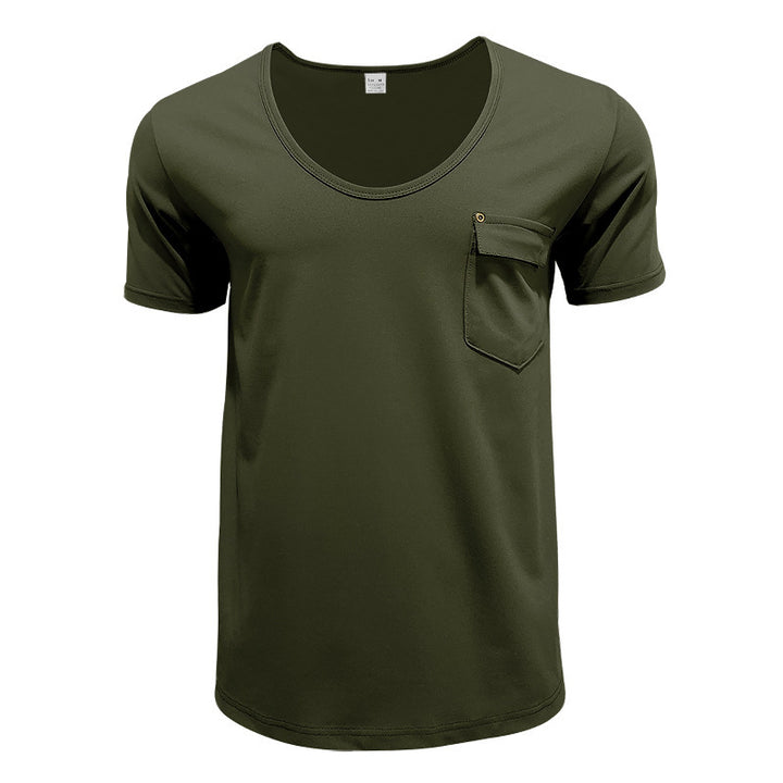 Herren Atmungsaktives T-Shirt mit praktischem Brusttasche Echoarchiv