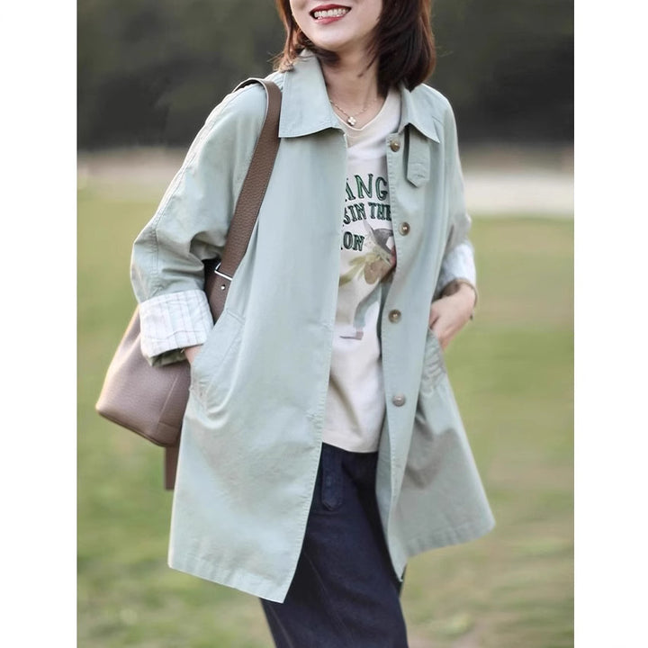 Damen Lässige und farbenfrohe Übergangsjacke Echoarchiv