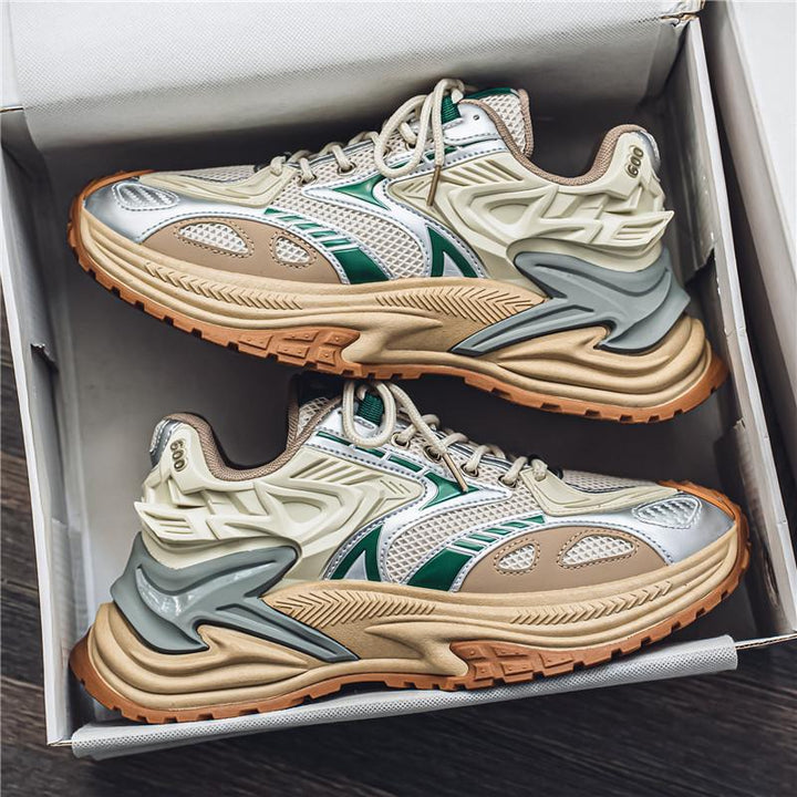 Herren Voluminöse Laufsneaker mit dicker Profilsohle und atmungsaktivem Mesh-Obermaterial – Tavélo
