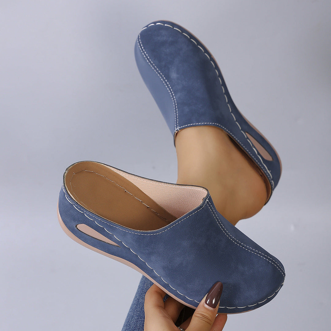 Damen Bequeme Clogs aus hochwertigem Leder mit ergonomischem Fußbett – Lioré