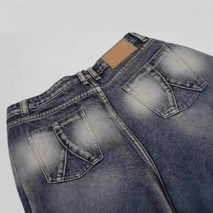 Herren modische Baggy-Shorts im Used-Look Echoarchiv