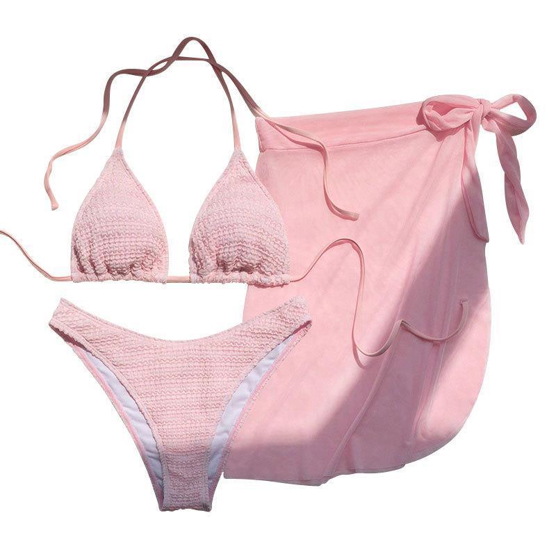 Damen Bikini-Set mit elegantem Wickelrock und tiefem V-Ausschnitt Echo Archiv