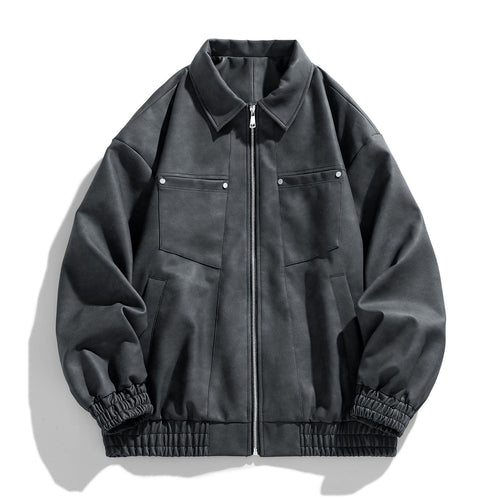Herren Modische Übergangsjacke mit elastischen Bündchen Echo Archiv