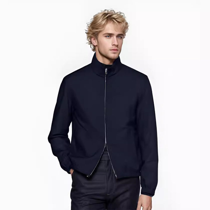 Herren leichte Übergangsjacke mit hohem Kragen Echoarchiv