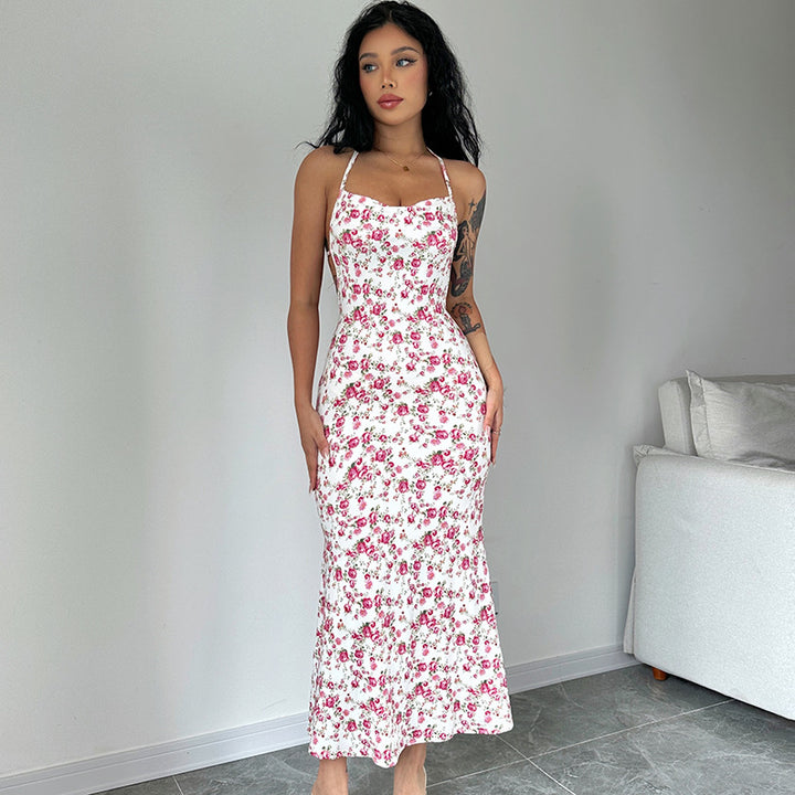 Damen Maxikleid mit floralem Muster Echo Archiv