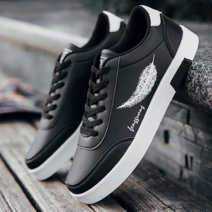 Damen Sneakers aus hochwertigem Kunstleder mit modischem Feder-Detail Echo Archiv