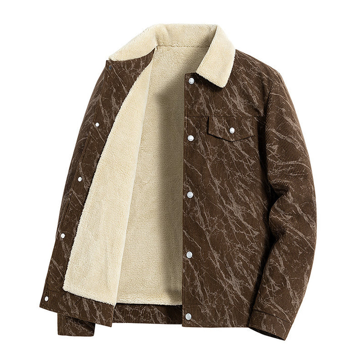 Herren Gemusterte Cordjacke Echo Archiv