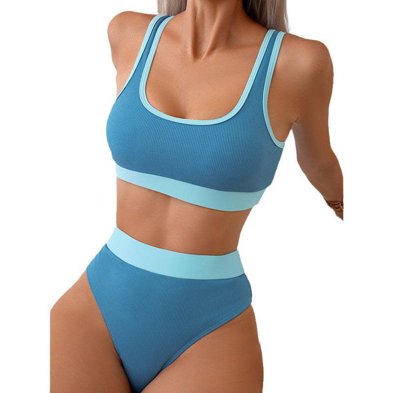 Damen hochgeschnittenes Bikini-Set mit sportlichem Design Echo Archiv