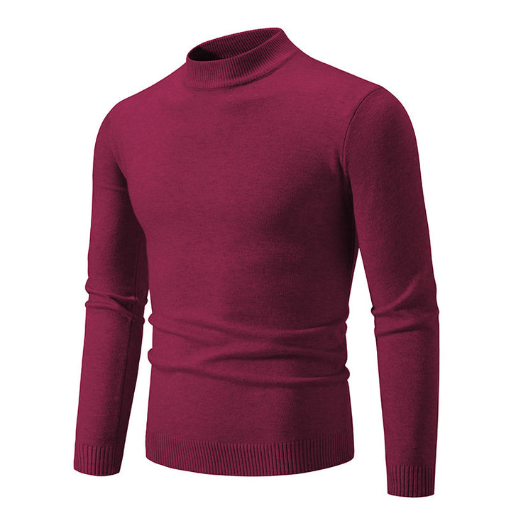 Herren modischer Rollkragenpullover aus feiner Strickqualität Echoarchiv