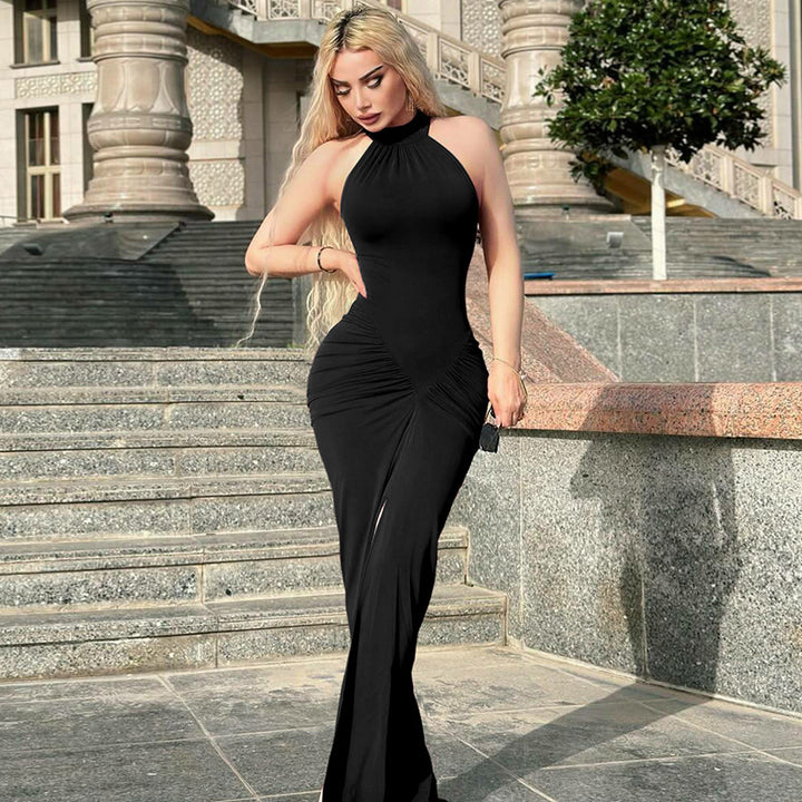 Damen Figurbetontes Maxikleid mit eleganter Drapierung Echo Archiv