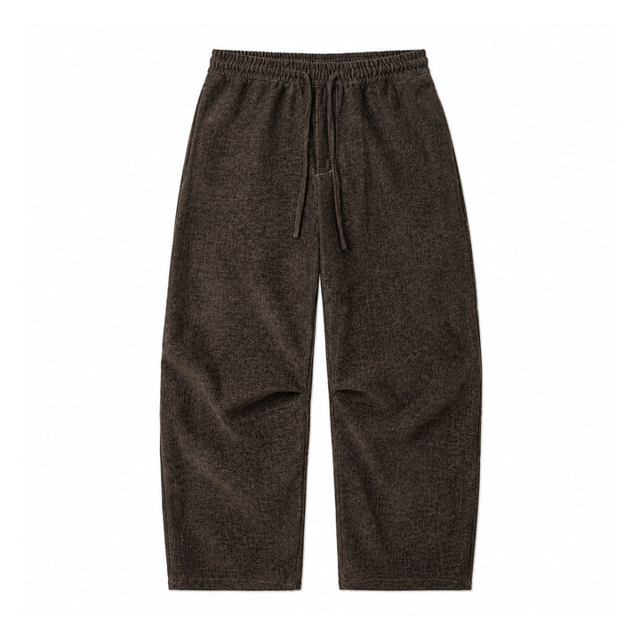 Damen Weite Relaxed-Hose aus Denim‑Optik mit elastischem Bund und Kordel Echoarchiv