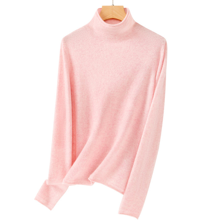 Damen Feiner Rollkragenpullover aus ultraleichtem Feinstrick mit schlanker Silhouette Echoarchiv