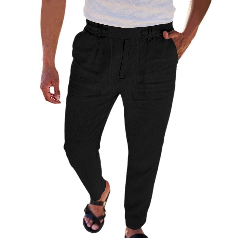 Herren bequeme Chino-Hose mit elastischem Bund und praktischen Taschen Echoarchiv