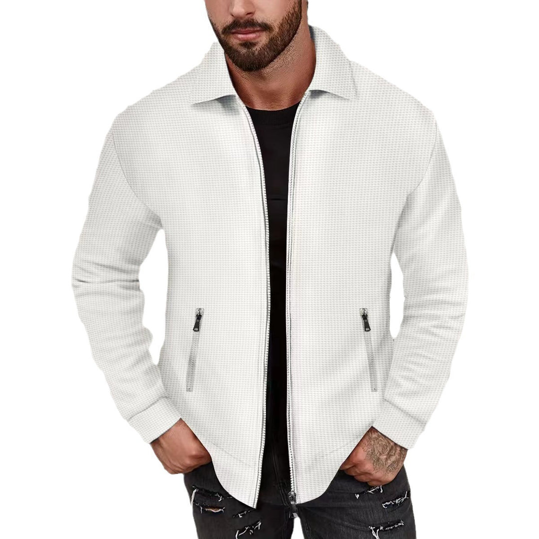 Herren elegante Freizeitjacke mit strukturiertem Design Echoarchiv
