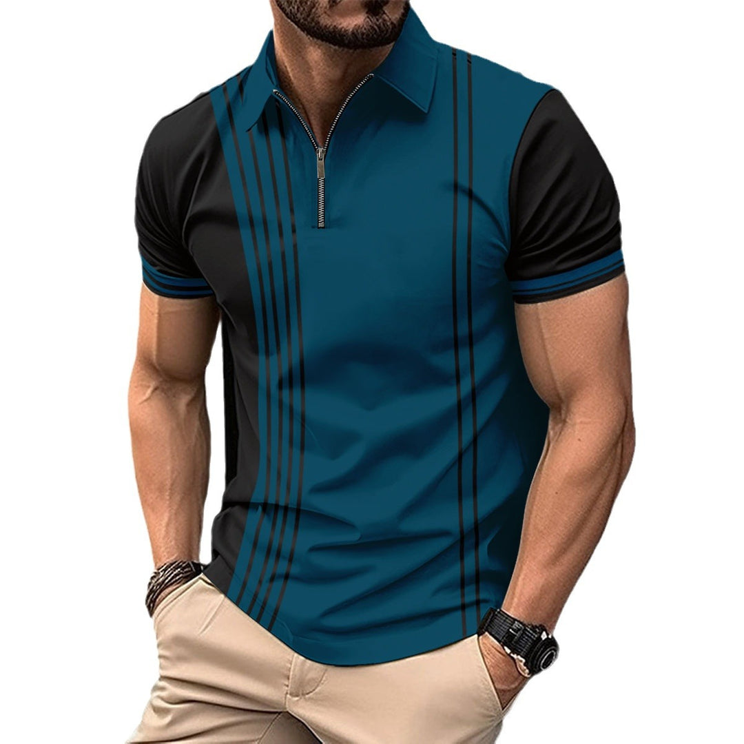 Herren Polohemd mit Reißverschluss und sportlichem Design Echoarchiv