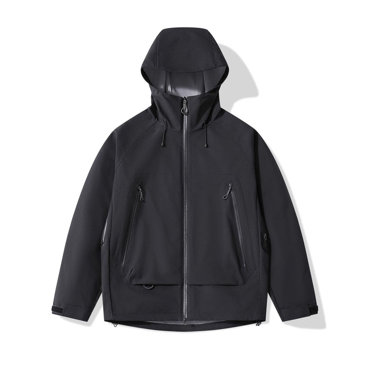Herren technisch-isolierende Softshelljacke mit Kapuze und Fleece-Innenkragen Echo Archiv