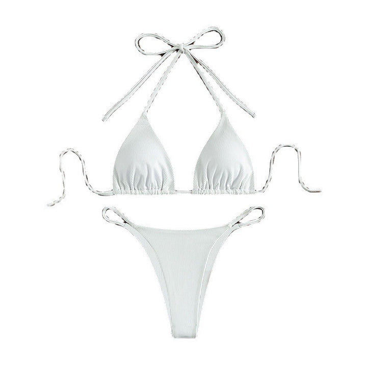 Damen Triangel-Bikini mit feiner Rippstruktur Echo Archiv
