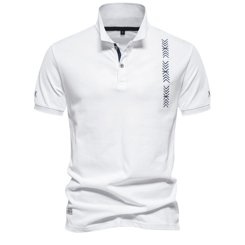 Herren Polo-Shirt mit modernem Design und feiner Struktur Echoarchiv