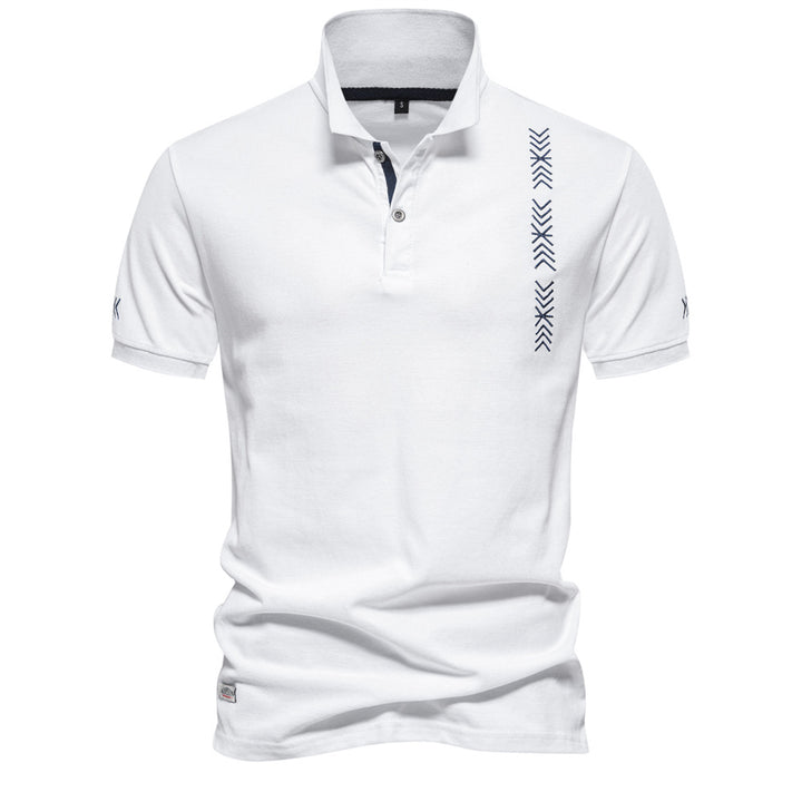 Herren Polo-Shirt mit modernem Design und feiner Struktur Echoarchiv