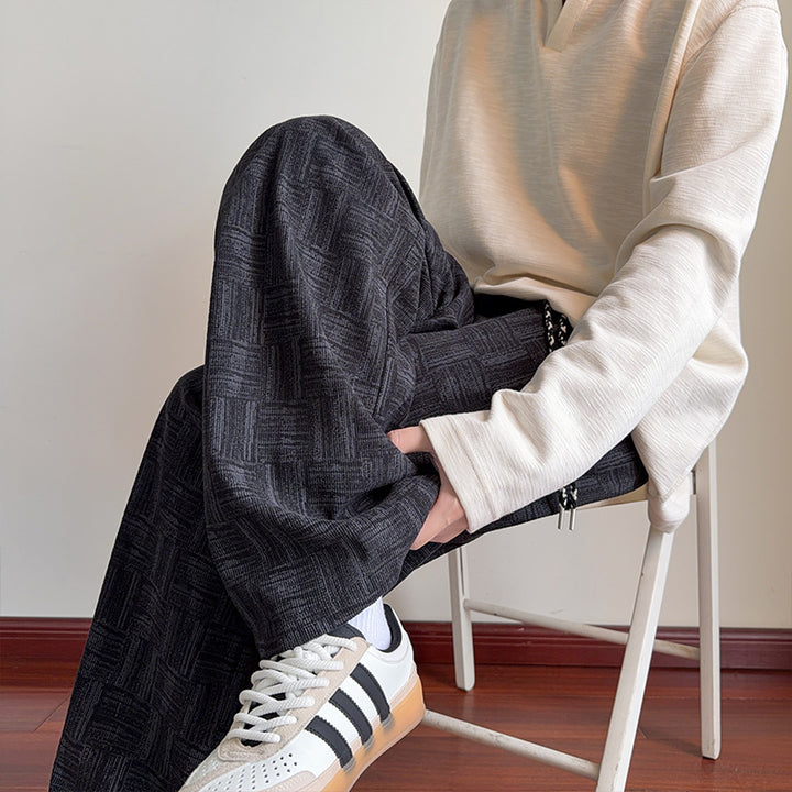 Herren moderne Freizeit-Hosen mit grafischem Muster Echo Archive