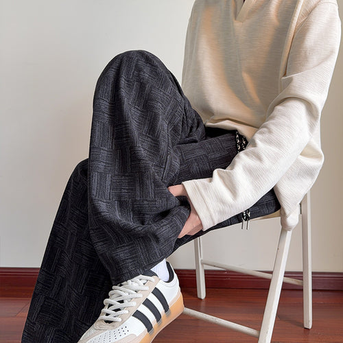 Herren moderne Freizeit-Hosen mit grafischem Muster Echo Archive