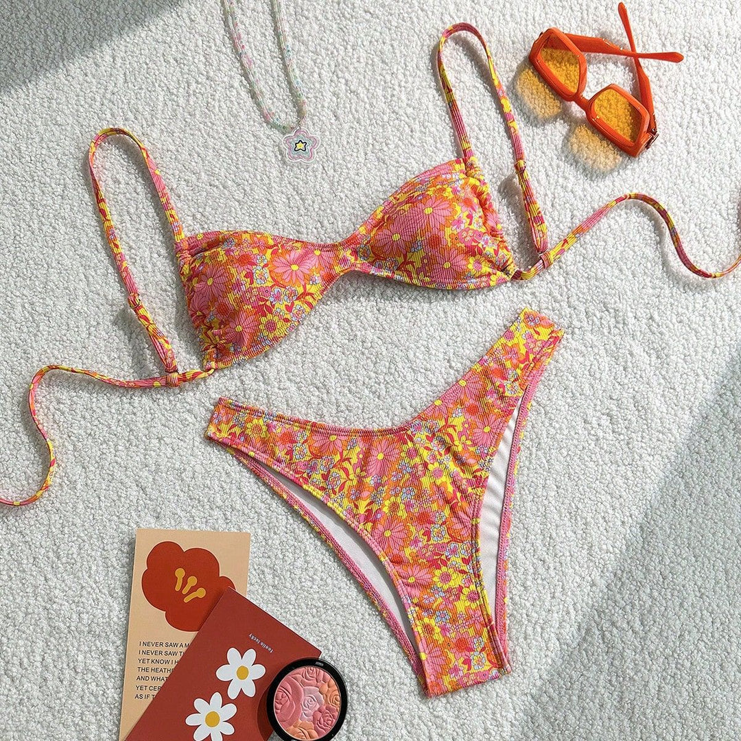 Damen Blumenmuster Bikini Echo Archiv
