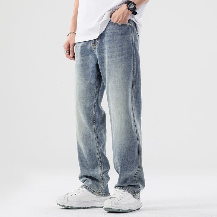 Herren Weitgeschnittene Jeans mit hohem Bund Echo Archiv