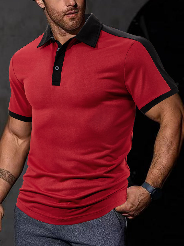 Herren Sportliches Polo-Shirt mit atmungsaktiver Struktur Echoarchiv