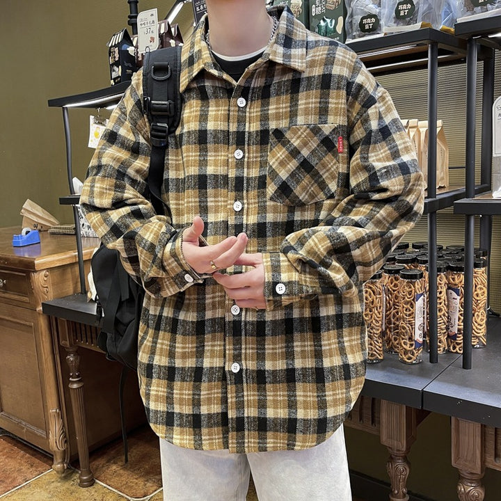 Unisex Karierte Flanellhemd Echo Archiv