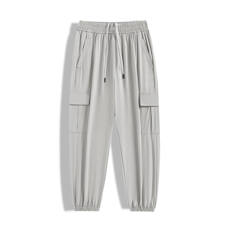 Herren Modische Cargo-Hose mit elastischem Bund und seitlichen Taschen Echo Archiv