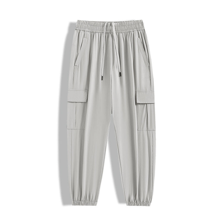 Herren Modische Cargo-Hose mit elastischem Bund und seitlichen Taschen Echo Archiv