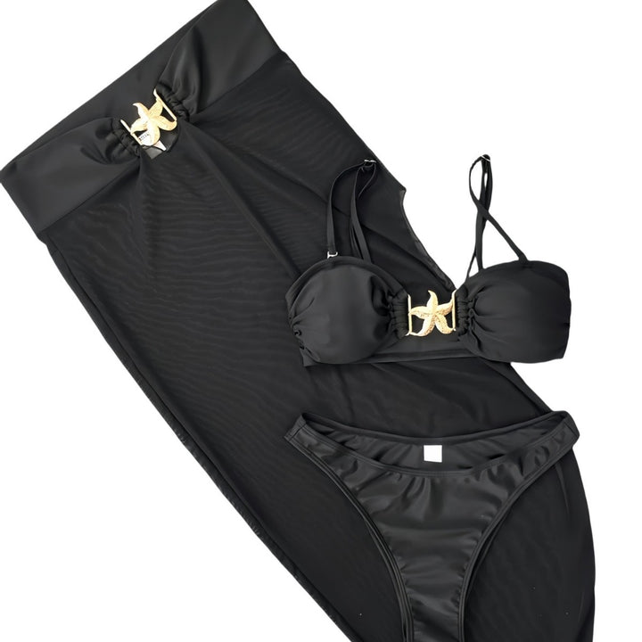 Damen Bikiniset mit transparentem Rock Echo Archiv