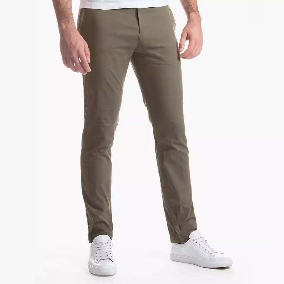 Herren Slim-Fit Chinohose aus atmungsaktivem Material Echoarchiv