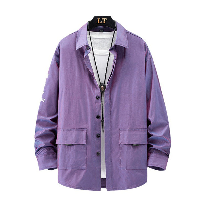 Herren lässige Hemdjacke mit praktischen Taschen Echoarchiv