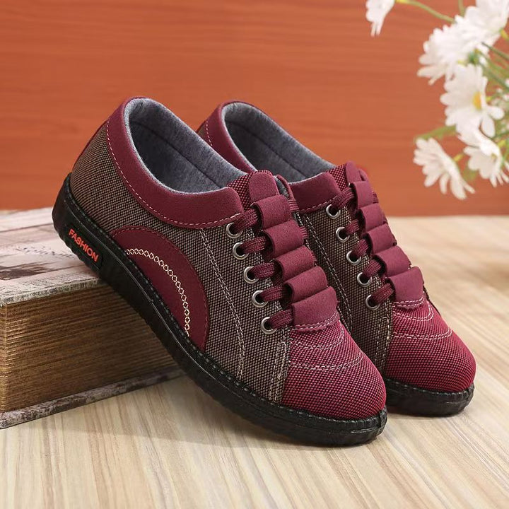 Damen modische Freizeit-Sneaker mit elastischen Schnürsenkeln Echo Archiv
