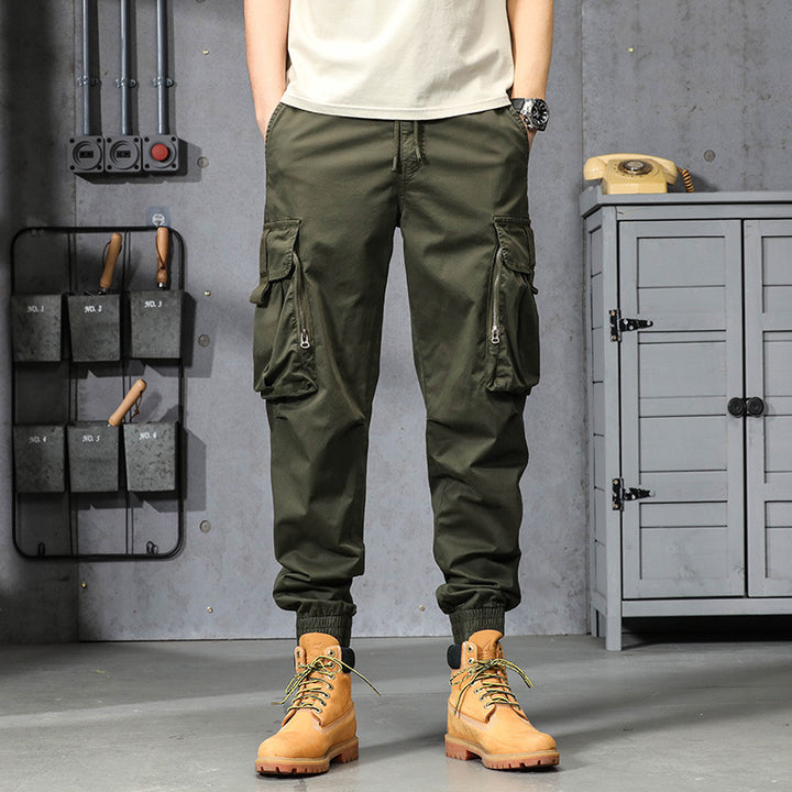 Herren Leichte Tactical-Cargo-Jogginghose mit Tunnelzugbund, Kniepaneelen und Multifunktionstaschen Echo Archiv