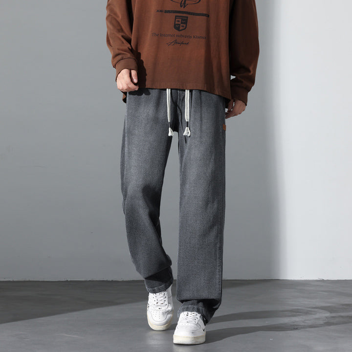 Herren Weite Vintage-Denim-Freizeithose mit Tunnelzug und relaxed Fit Echo Archiv