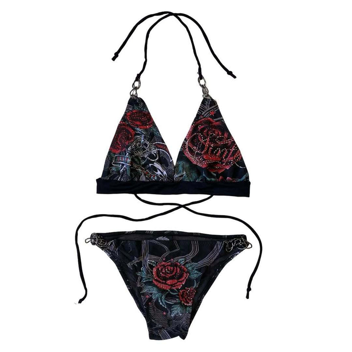 Damen Bikini-Set mit einzigartigem grafischem Design Echo Archiv
