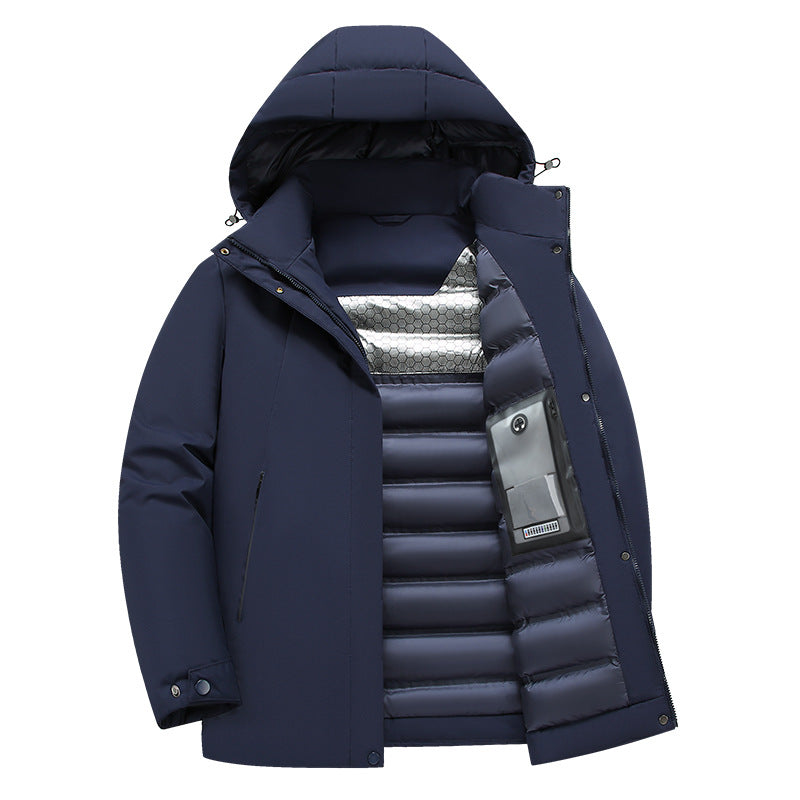 Herren isolierte Funktionsjacke mit kapuze und wasserabweisenden Eigenschaften Echoarchiv