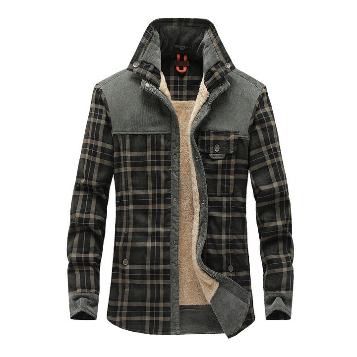 Herren Gemütliche Flanelljacke mit Fleecefutter Echo Archiv