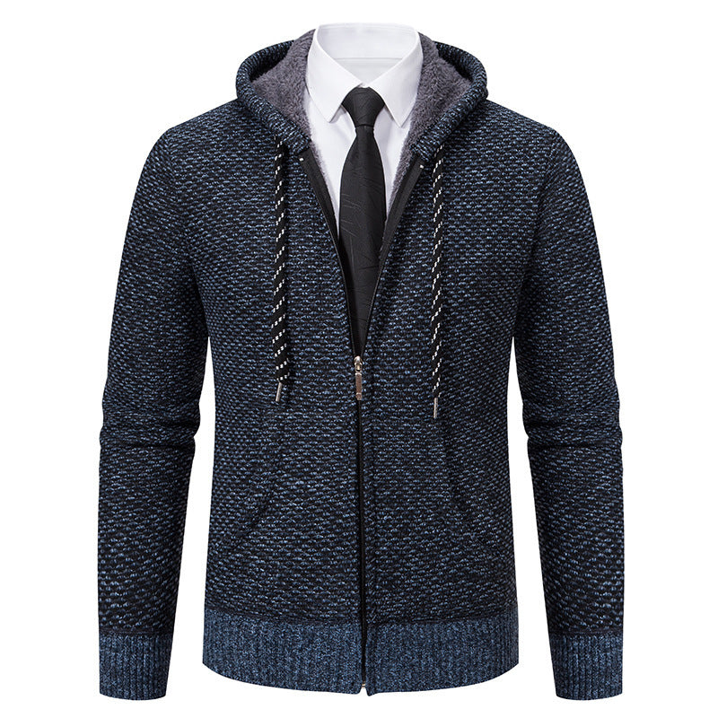 Herren stylische Kapuzenjacke mit weichem Innenfutter und eleganten Akzenten Echoarchiv