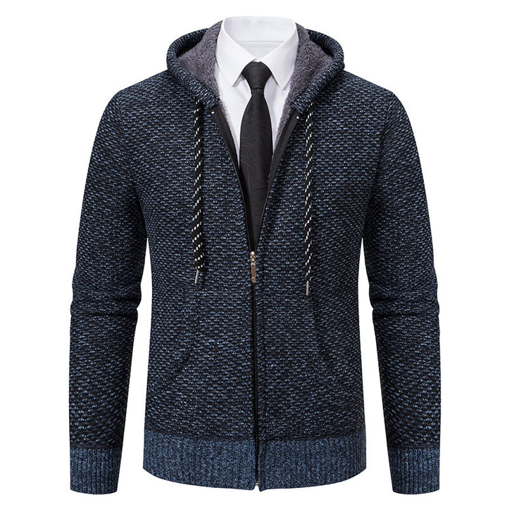 Herren stylische Kapuzenjacke mit weichem Innenfutter und eleganten Akzenten Echoarchiv