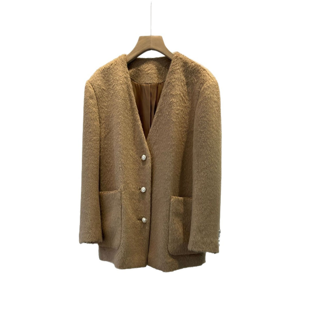Eleganter strukturierter Blazer für Frauen Echoarchiv