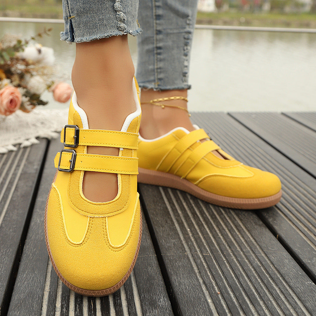 Damen Komfortable Sneakers mit doppeltem Klettverschluss Echo Archiv