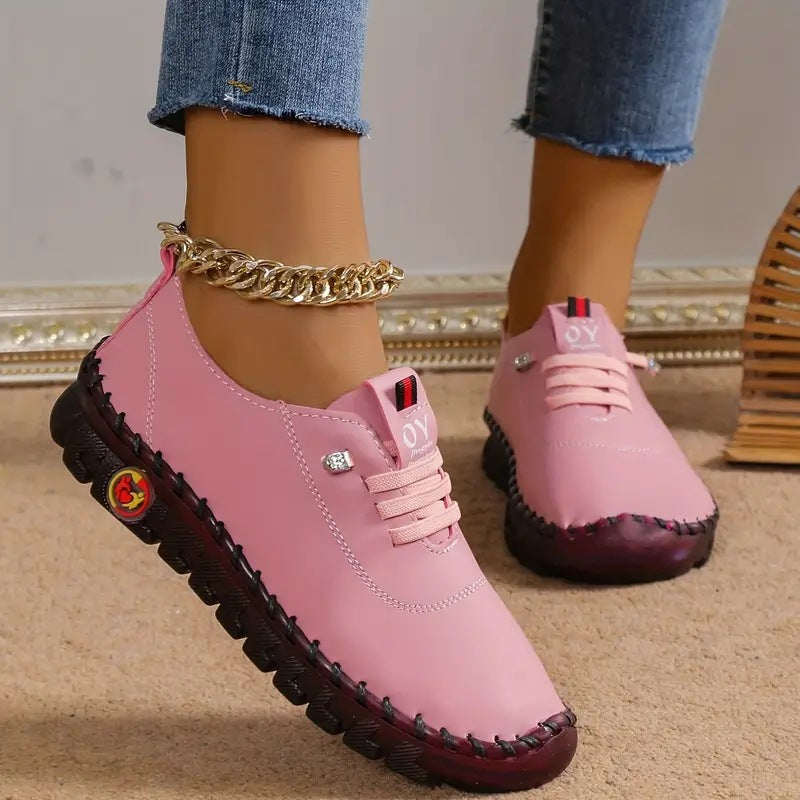 Damen nan flexible faltbare Freizeitsneaker mit stoßdämpfender Profilsohle Echo Archiv